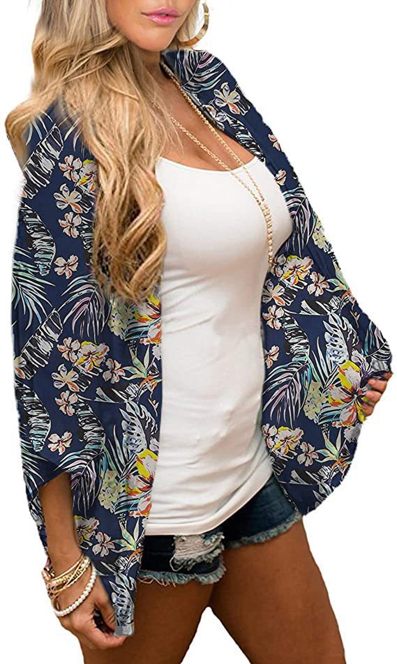 Printed Beach Shawl Blouse