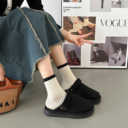 Retro Baotou Half Cutton Slippers