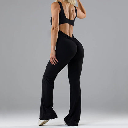 Open Back Yoga Jumpsuit