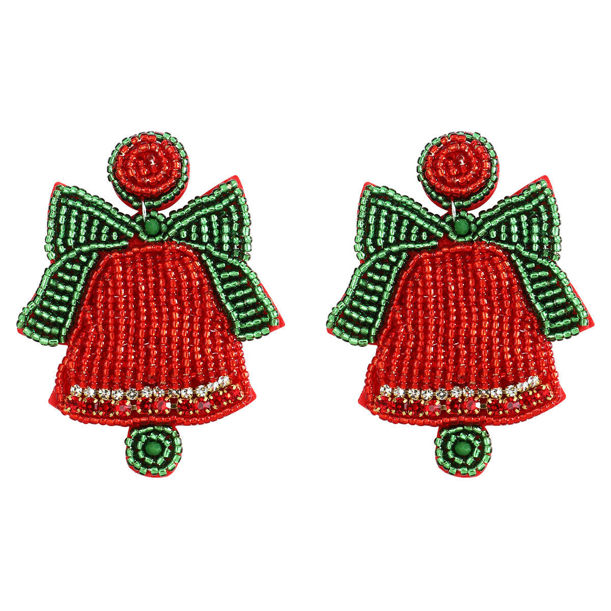 Christmas Handmade Bead Earrings