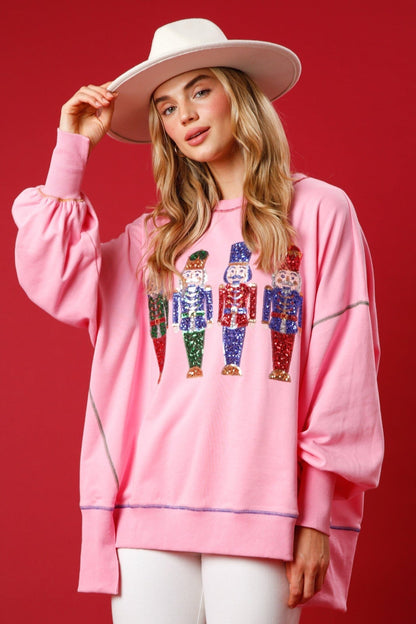 Sequin Nutcracker Sweatshirt