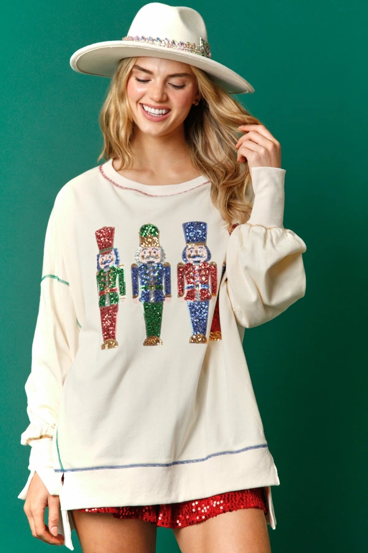 Sequin Nutcracker Sweatshirt