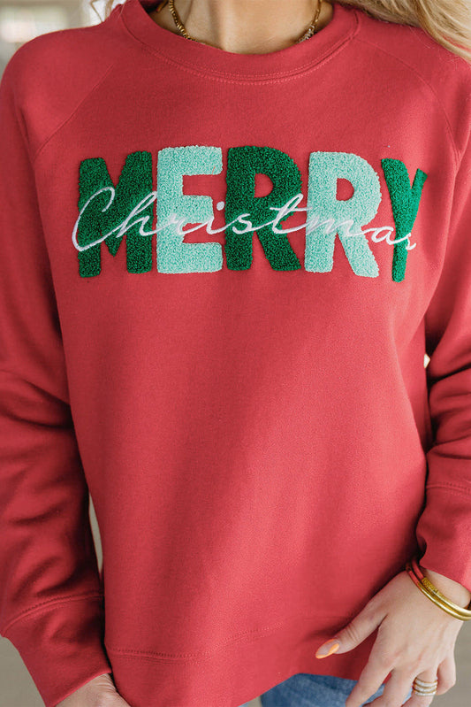 MERRY Christmas Raglan Sleeve Sweatshirt