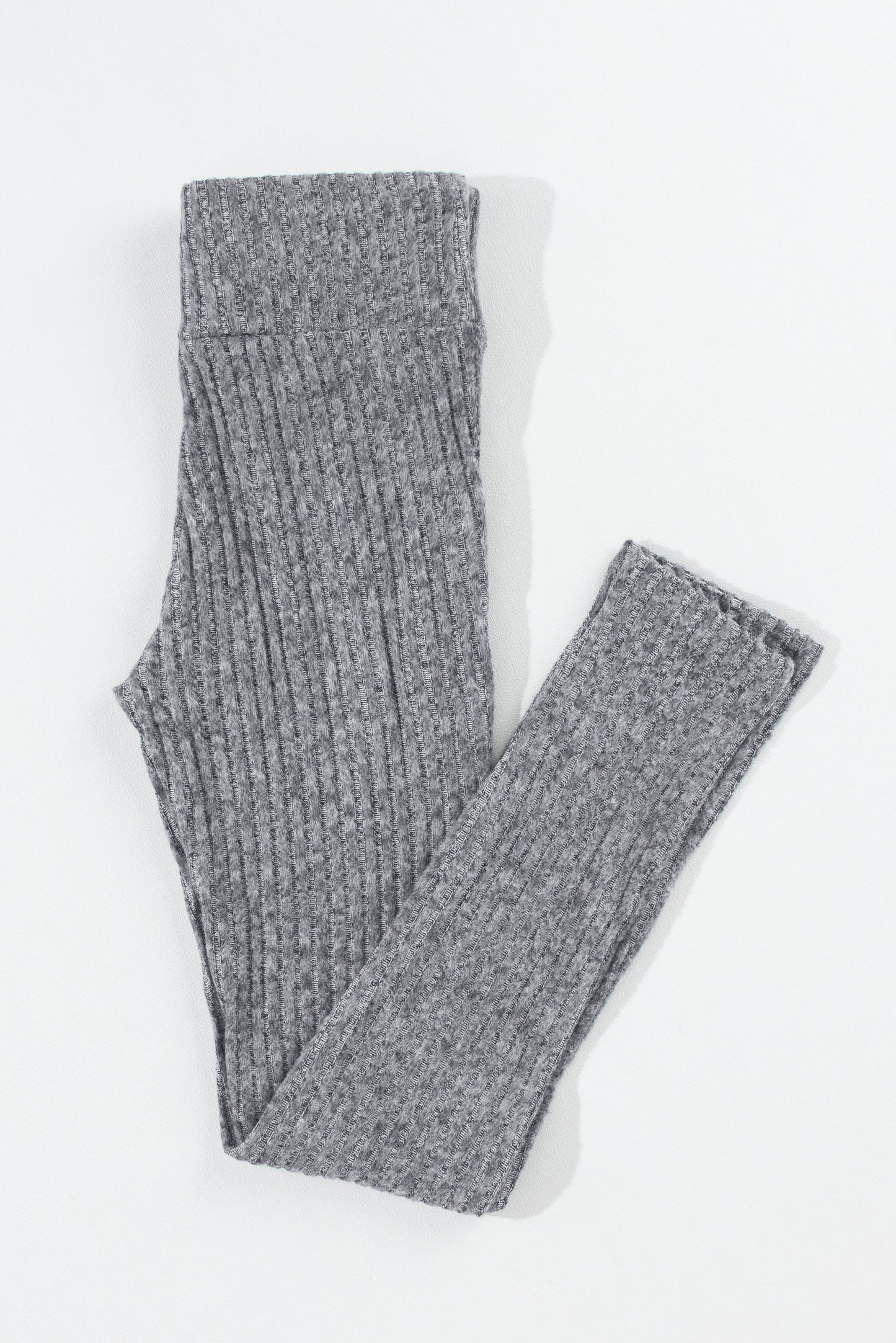 Ribbed Textured Knit Leggings