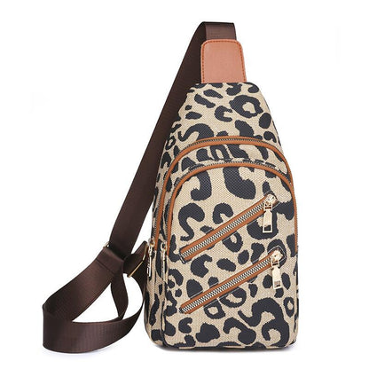 Leopard Print Chest Bag