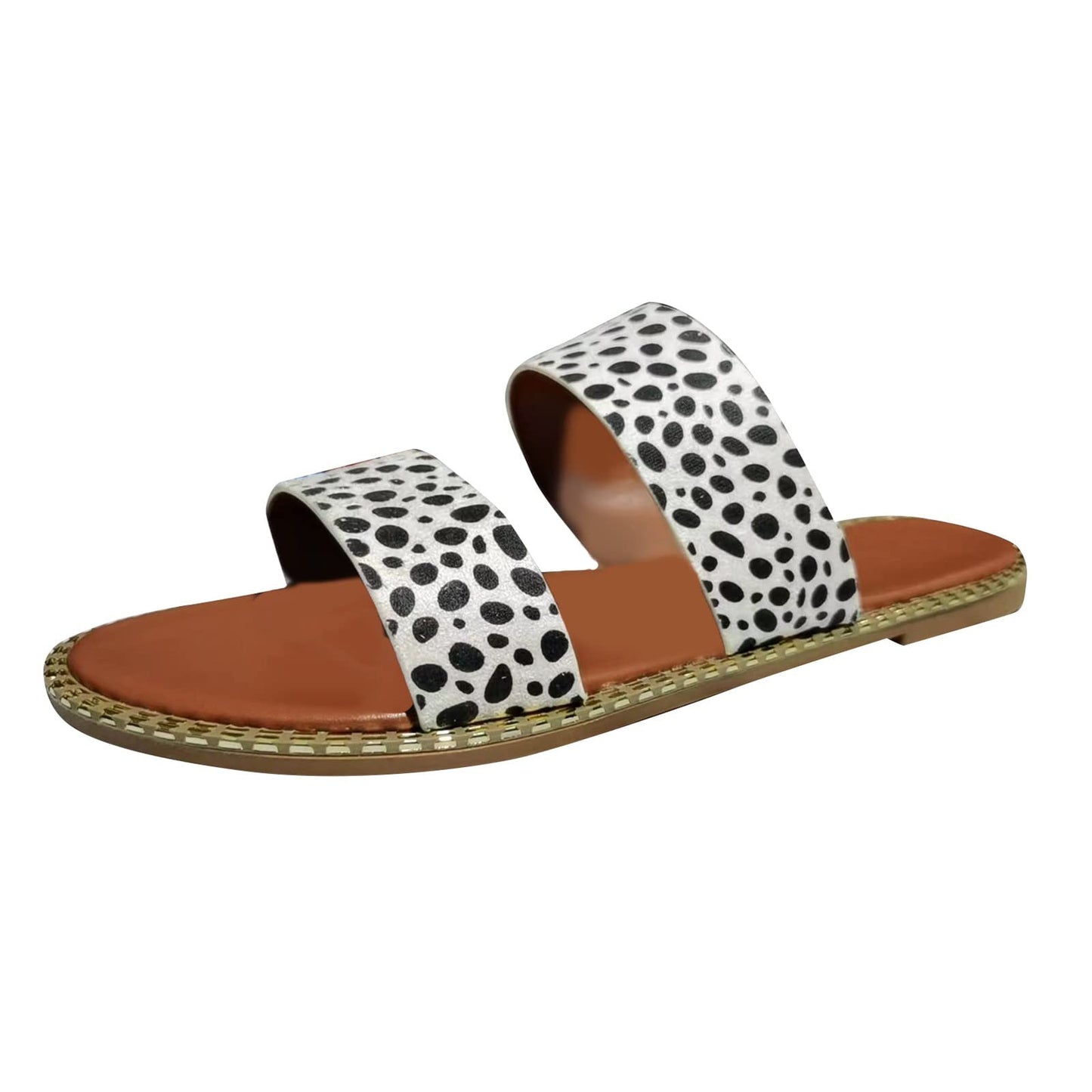 Women's Leopard Flat Sandals