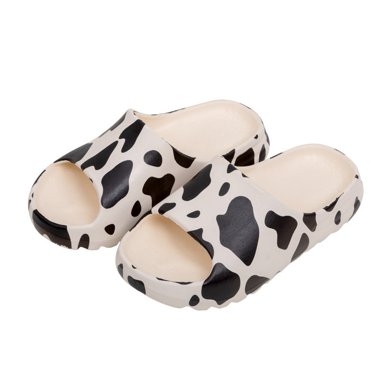 Cow Print Slippers