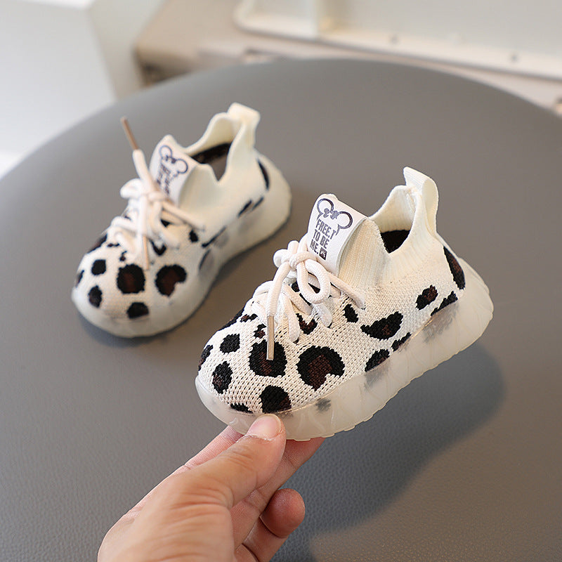 Leopard Knit Toddler Shoes