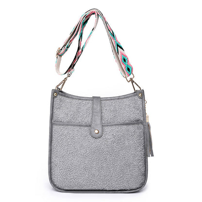 Plush PU Winter Shoulder Bag