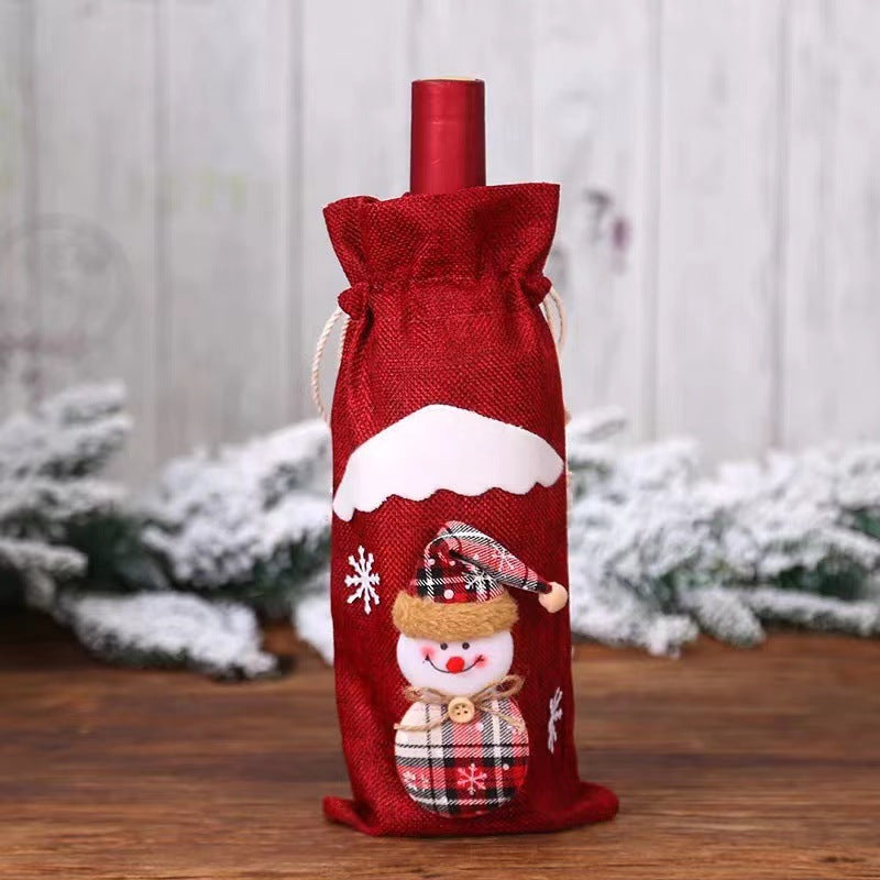 Various Christmas Decoration Wine Bottle Covers