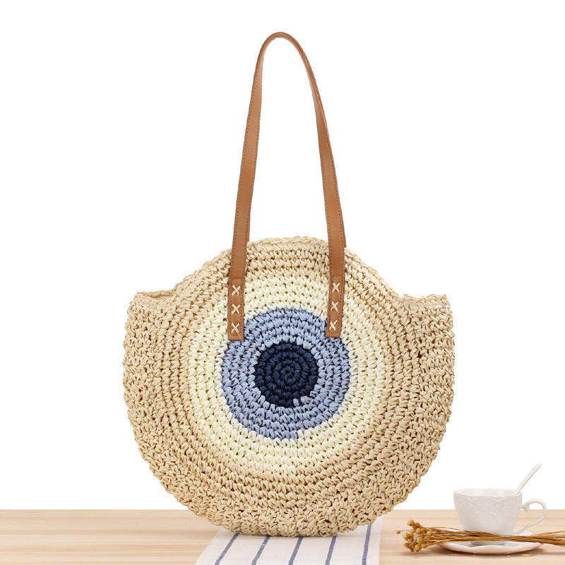 Ladies Straw Beach Bag