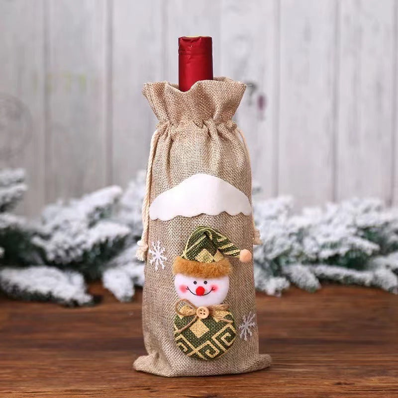 Various Christmas Decoration Wine Bottle Covers