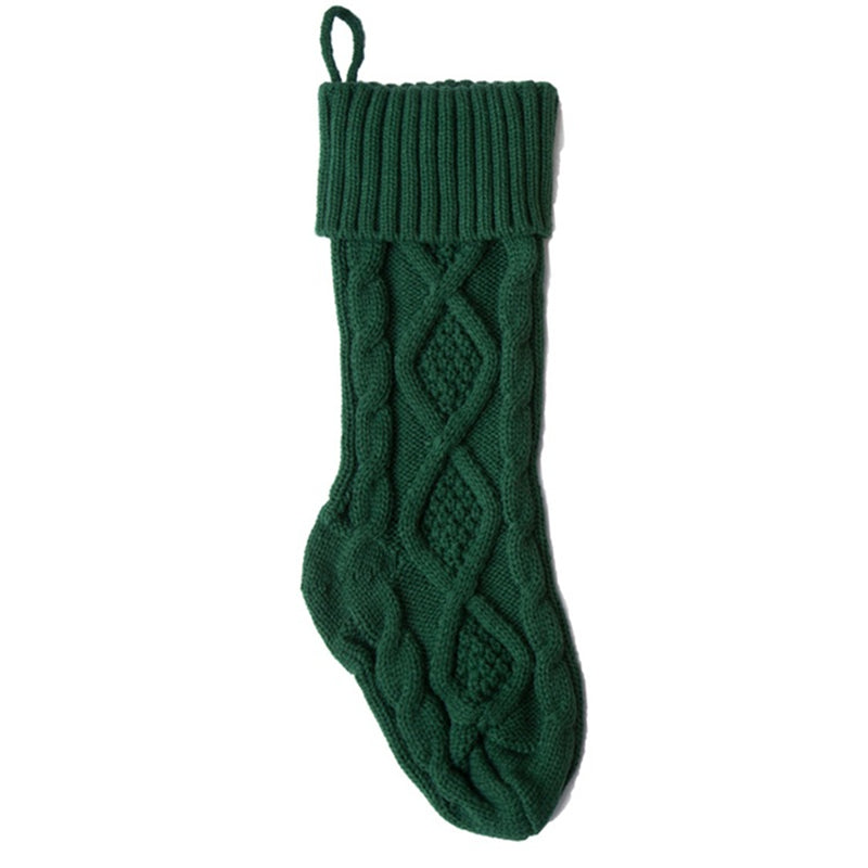 Large Knitted Ornament Christmas Socks