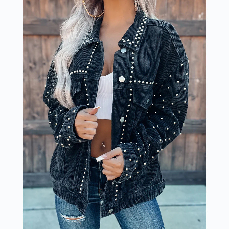 Studded Corduroy Jacket