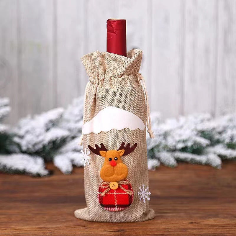 Various Christmas Decoration Wine Bottle Covers