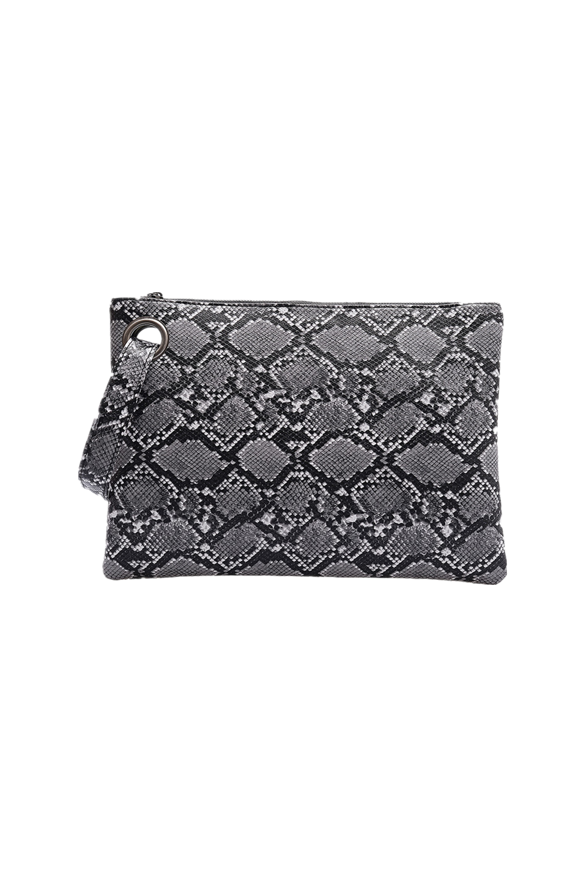 Women's Snake Print Clutch Bag