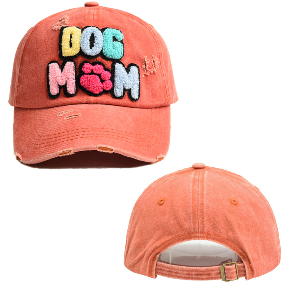 Dog Mom Distressd Basevball Hat