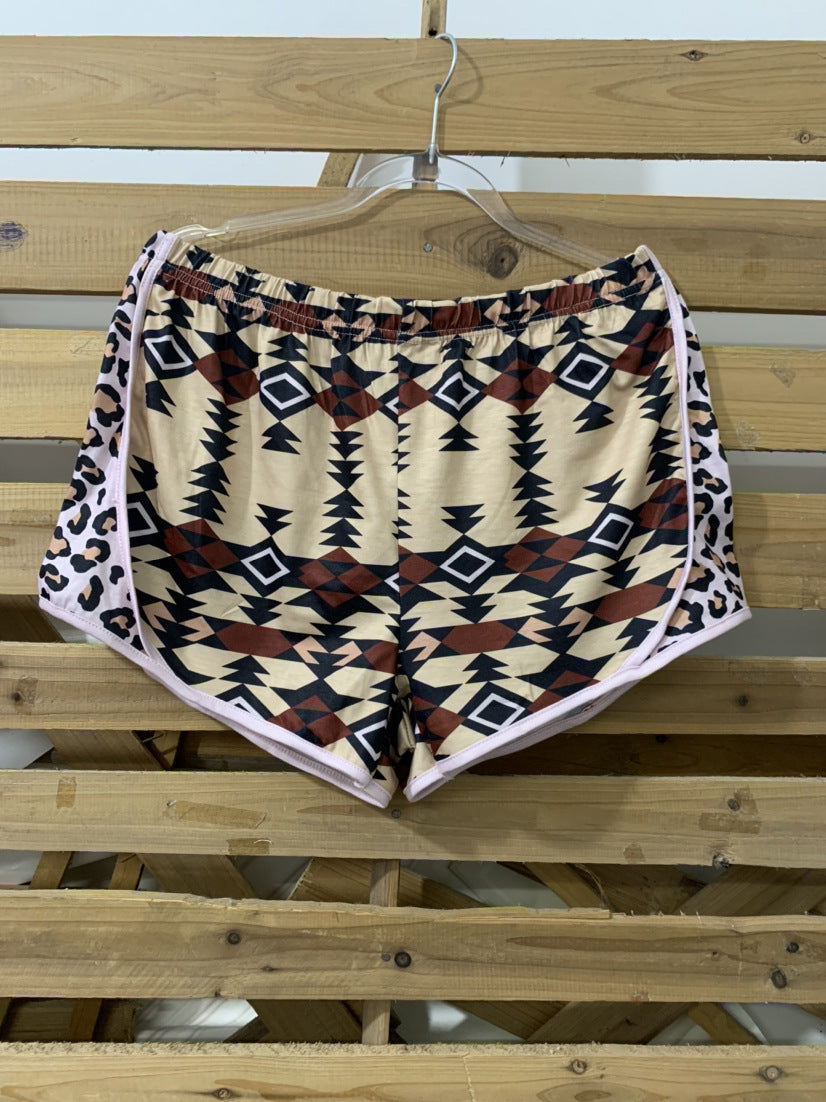 Printed Panel Shorts