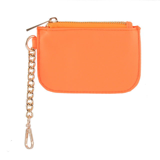 Candy Color Ladies Small Coin Purse Multifunctional Coin Clutch