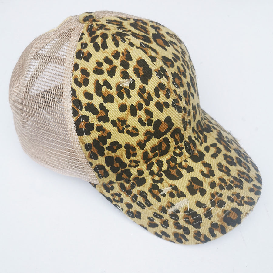 Ladies Ponytail Baseball Cap- Cross