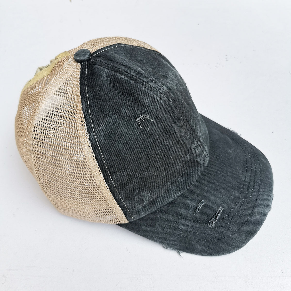 Ladies Ponytail Baseball Cap- Cross