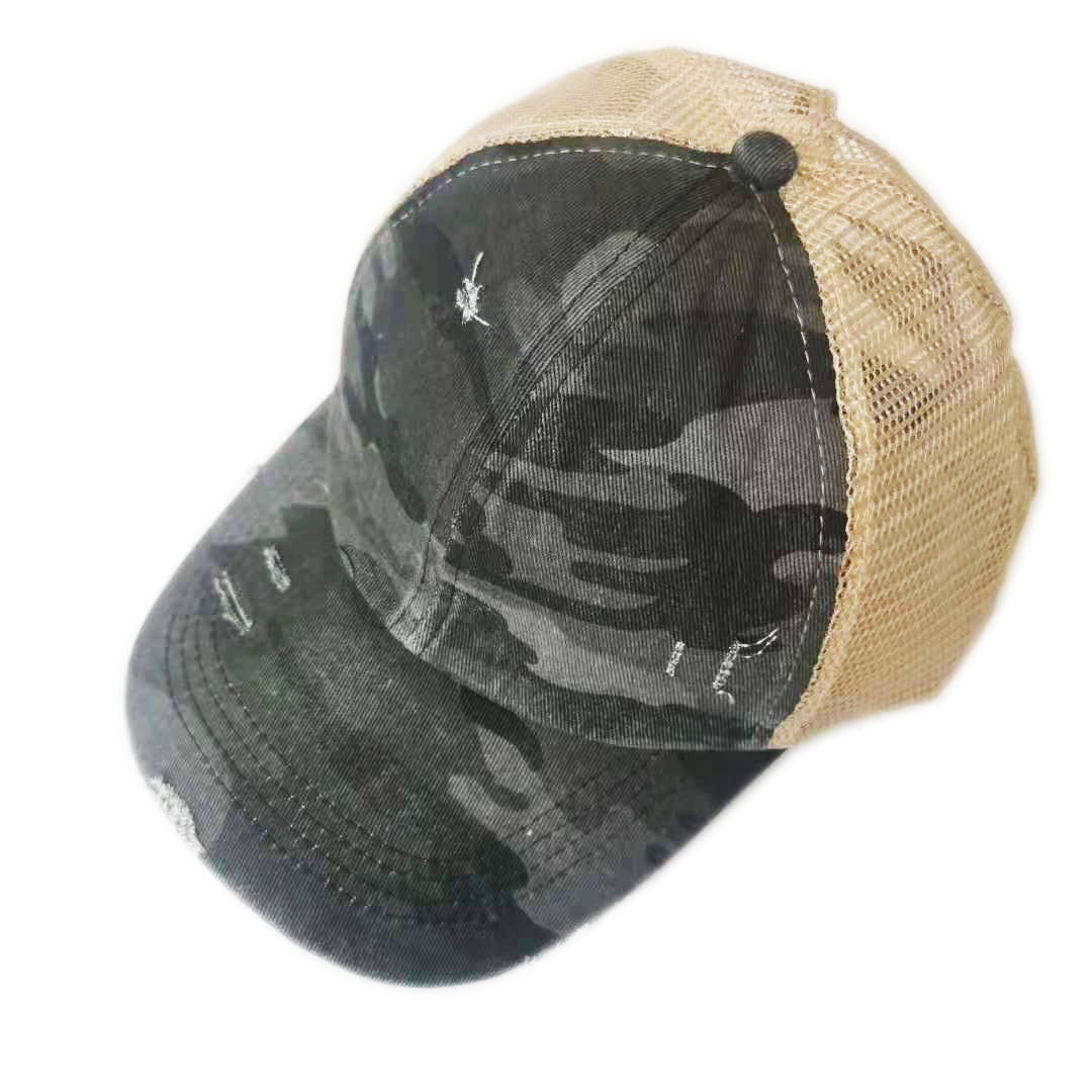 Ladies Ponytail Baseball Cap- Cross