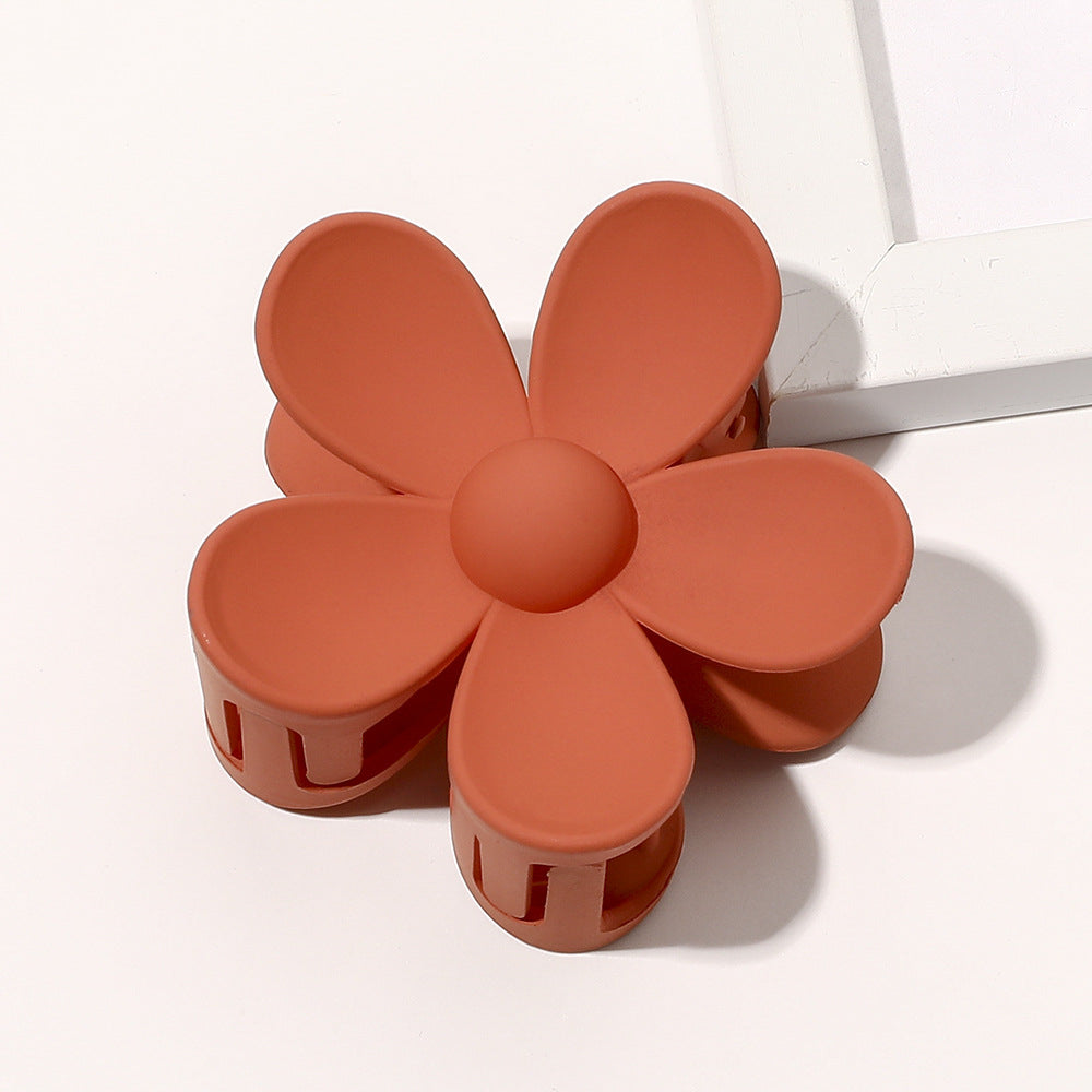 Women Plastic Flower Hair Claw Clip 3 Pieces Set