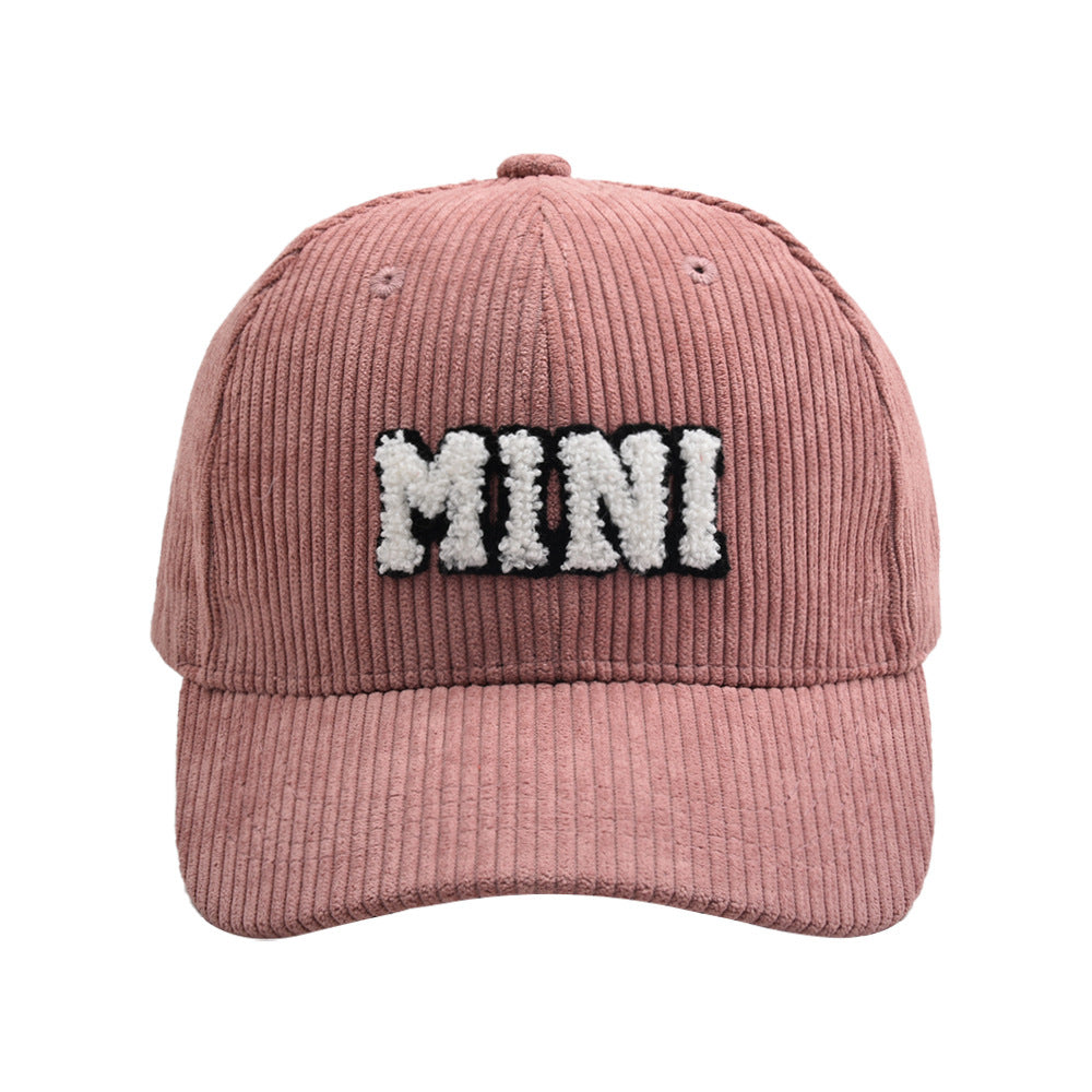 MAMA & MINI Embroidered Corduroy Baseball Cap