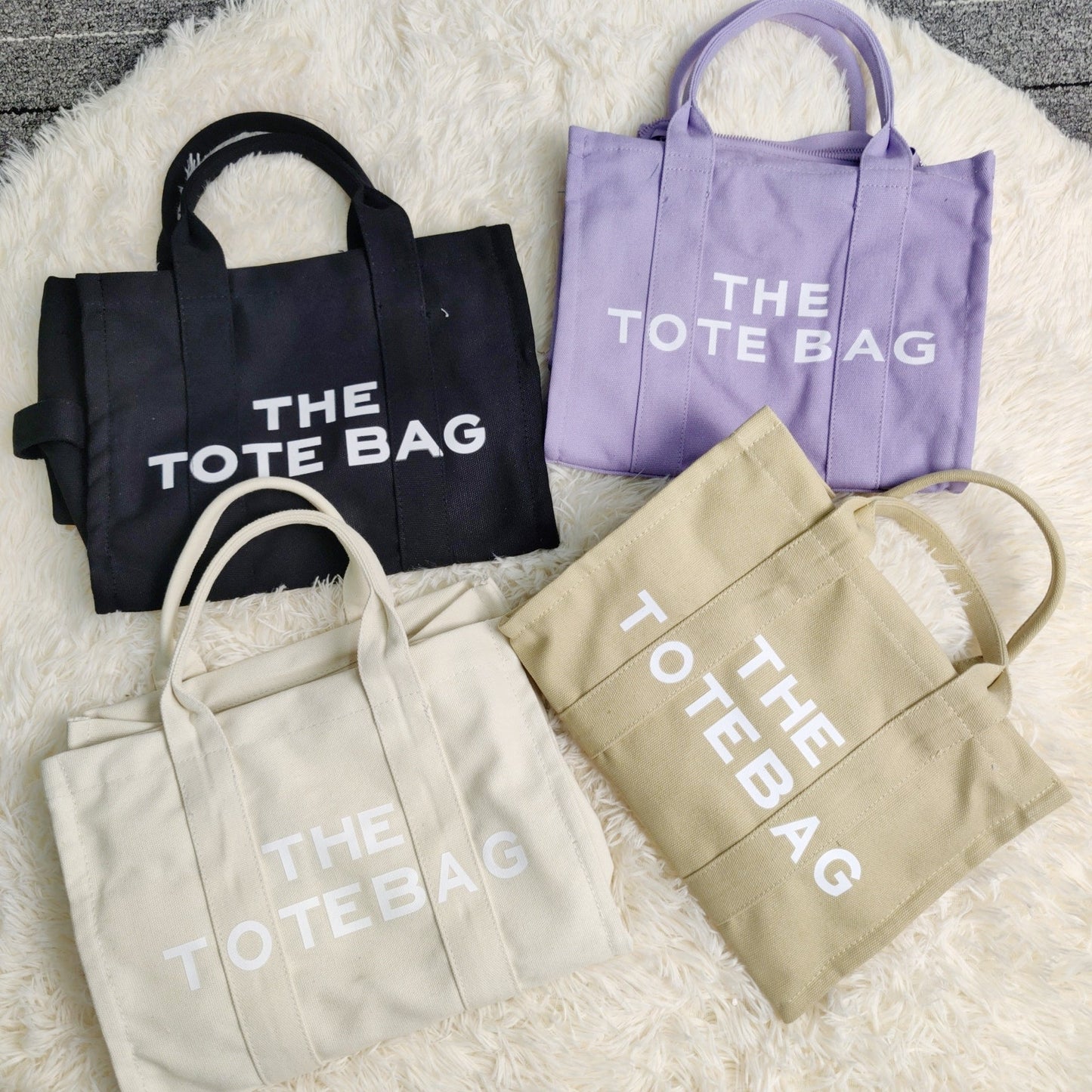 Casual Portable Candy Color Tote