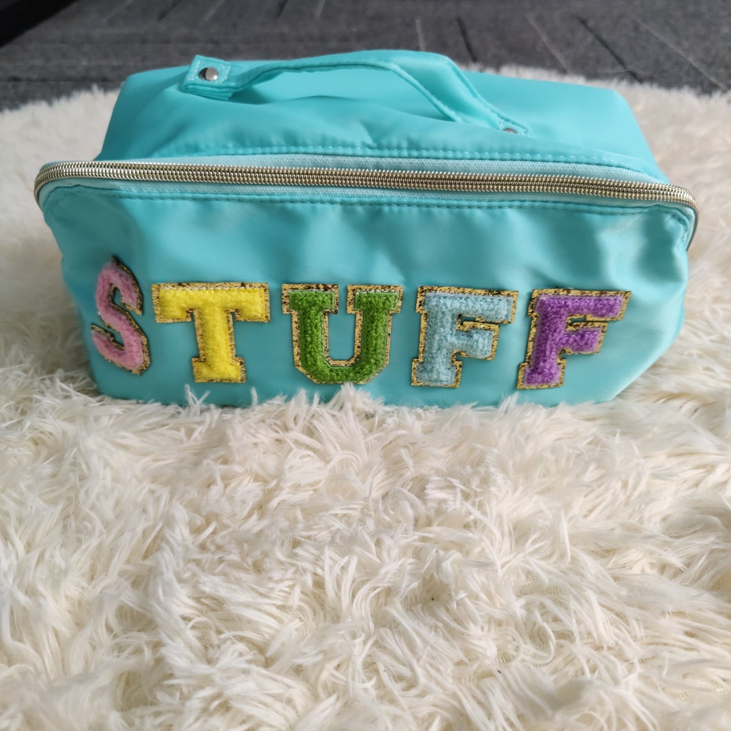 Portable Letter Cosmetic Bag