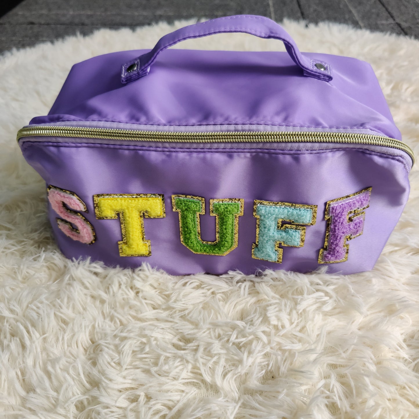 Portable Letter Cosmetic Bag