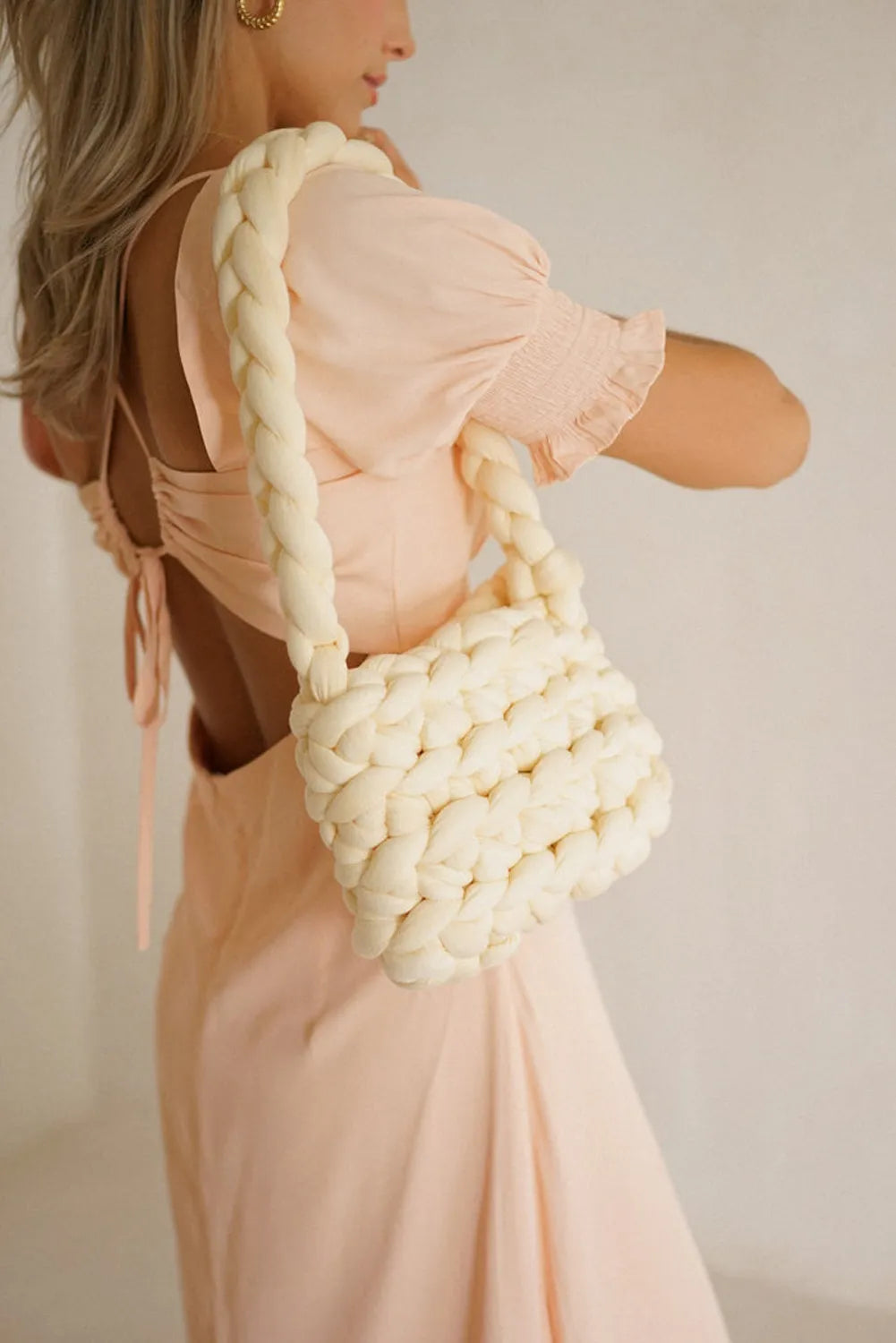 Woven Large Single Shoulder Bag