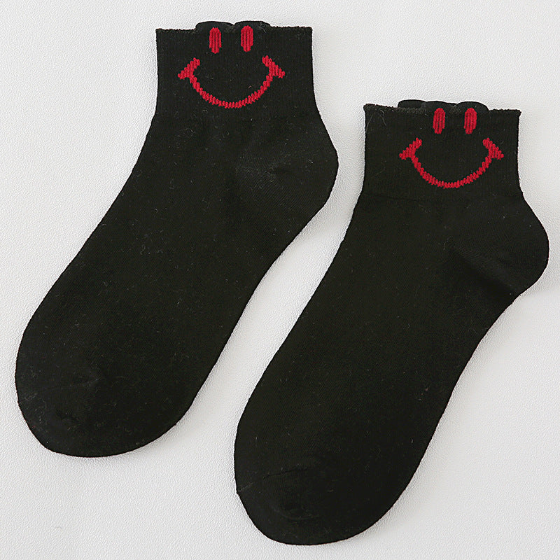 5 Pairs Ladies Smiley Socks