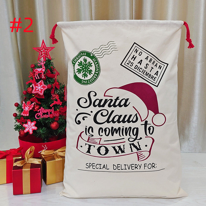 Christmas Canvas Gift Bag