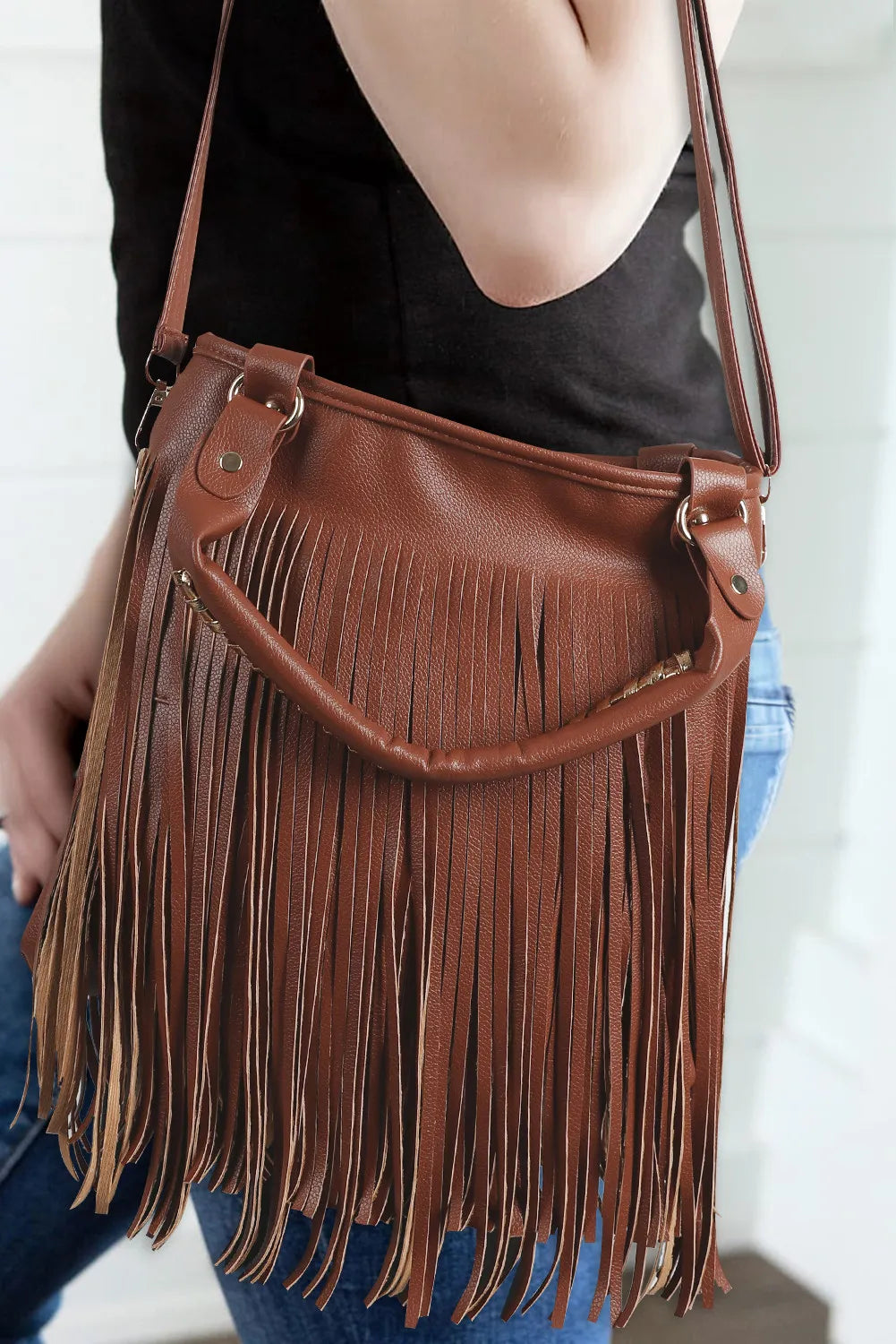 Fashion Fringed Leather Shoulder Bag