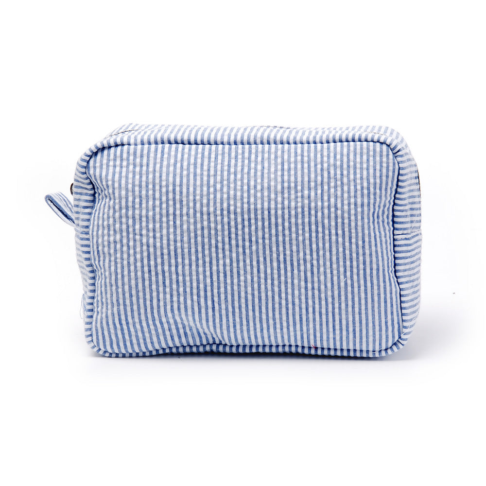 Seersucker Cosmetic Bag