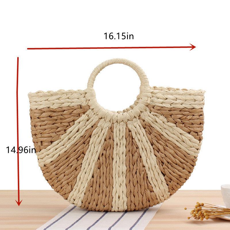 Women's Straw Summer Beach Tote