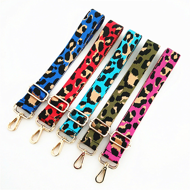 Color Leopard Print Adjustable Straps