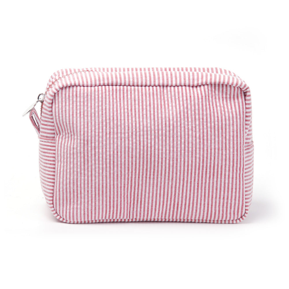 Seersucker Cosmetic Bag