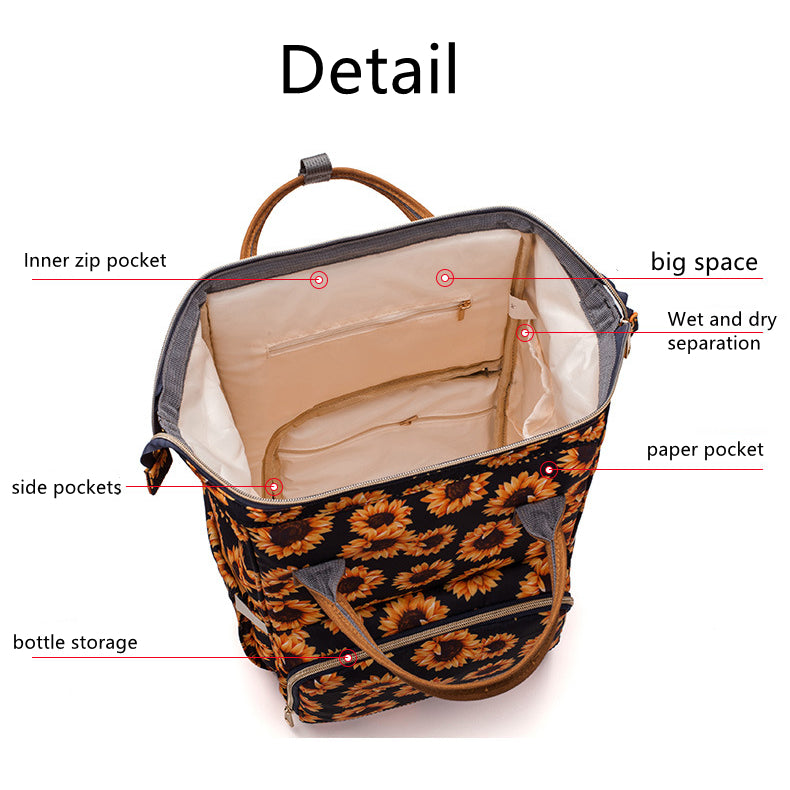 Travel Baby Diaper Bag Backpack Multi-Function & Large Capacity