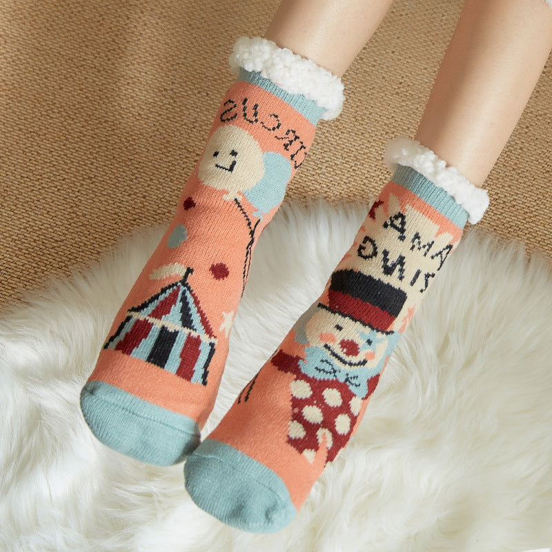 Women Cute Fuzzy Slipper Socks Floor Socks