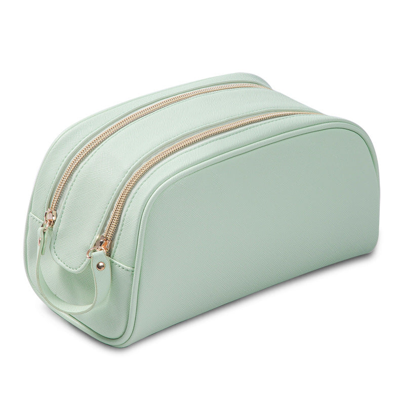 Portable Travel Cosmetic Bag Double Zipper