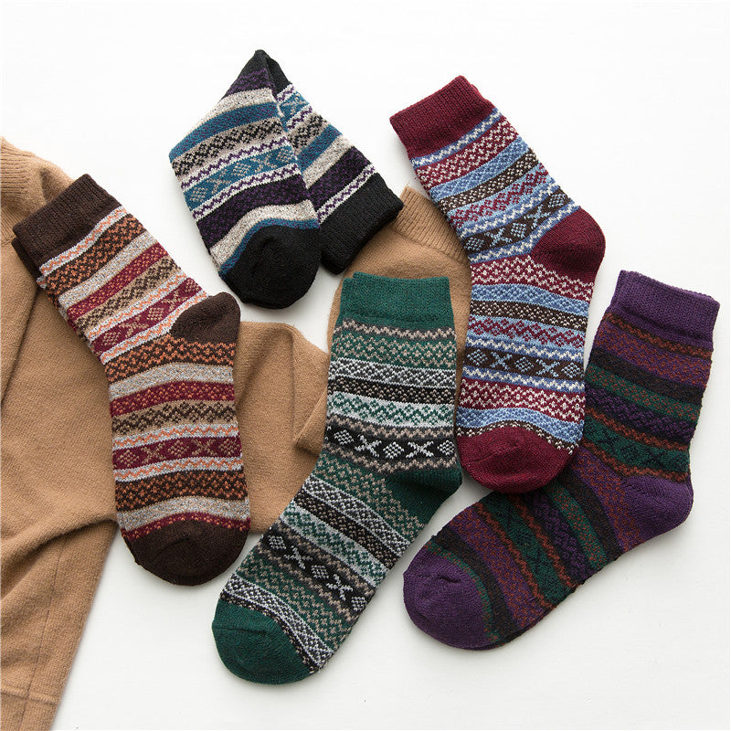 Set of 5 Winter Wool Socks