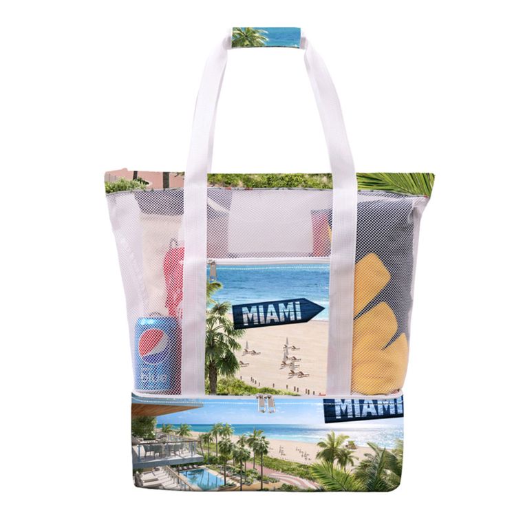 Outdoor Portable Mesh Picnic Beach Bag