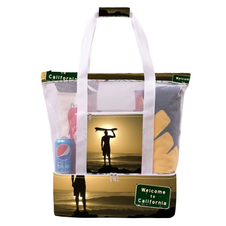 Outdoor Portable Mesh Picnic Beach Bag