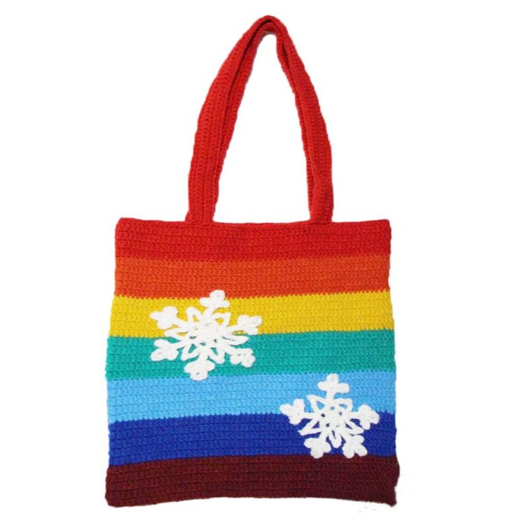 Hand Knitted Bag Tote Bag