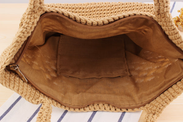 Handy Holiday Beach Straw Bag