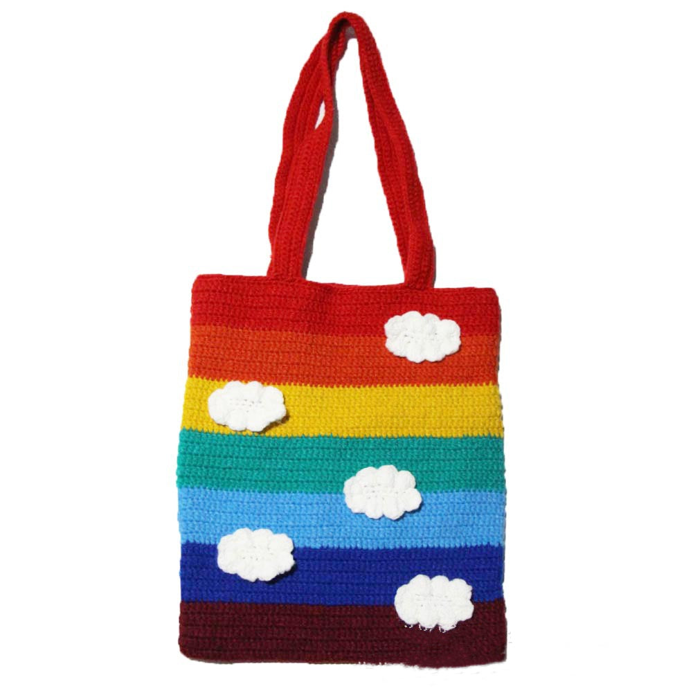 Hand Knitted Bag Tote Bag