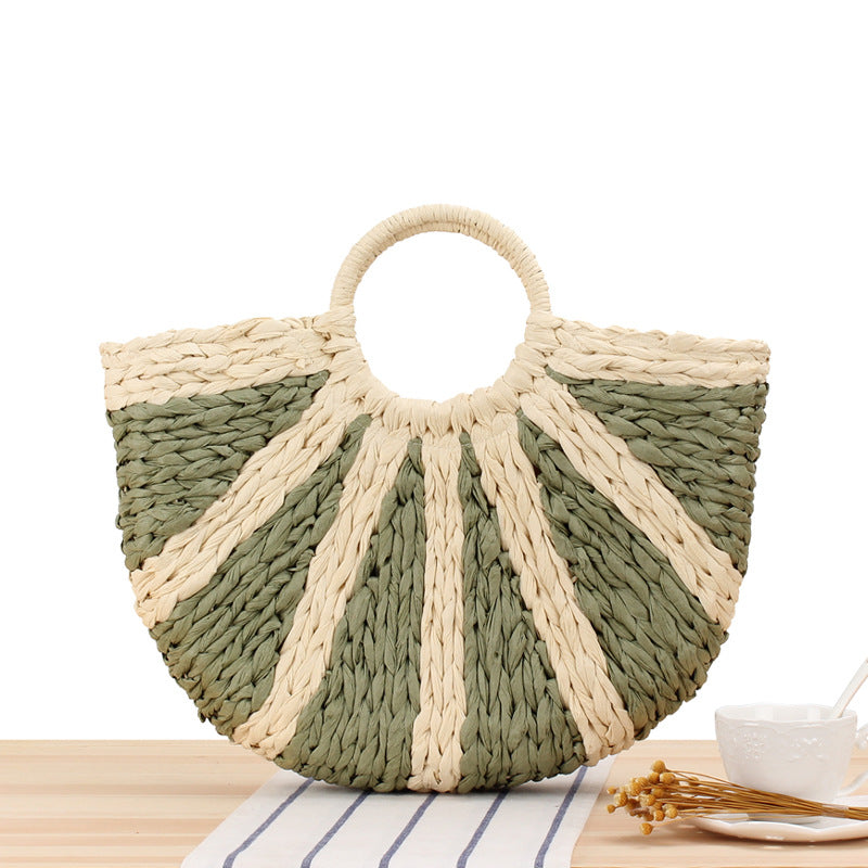 Women's Straw Summer Beach Tote