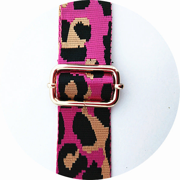 Color Leopard Print Adjustable Straps